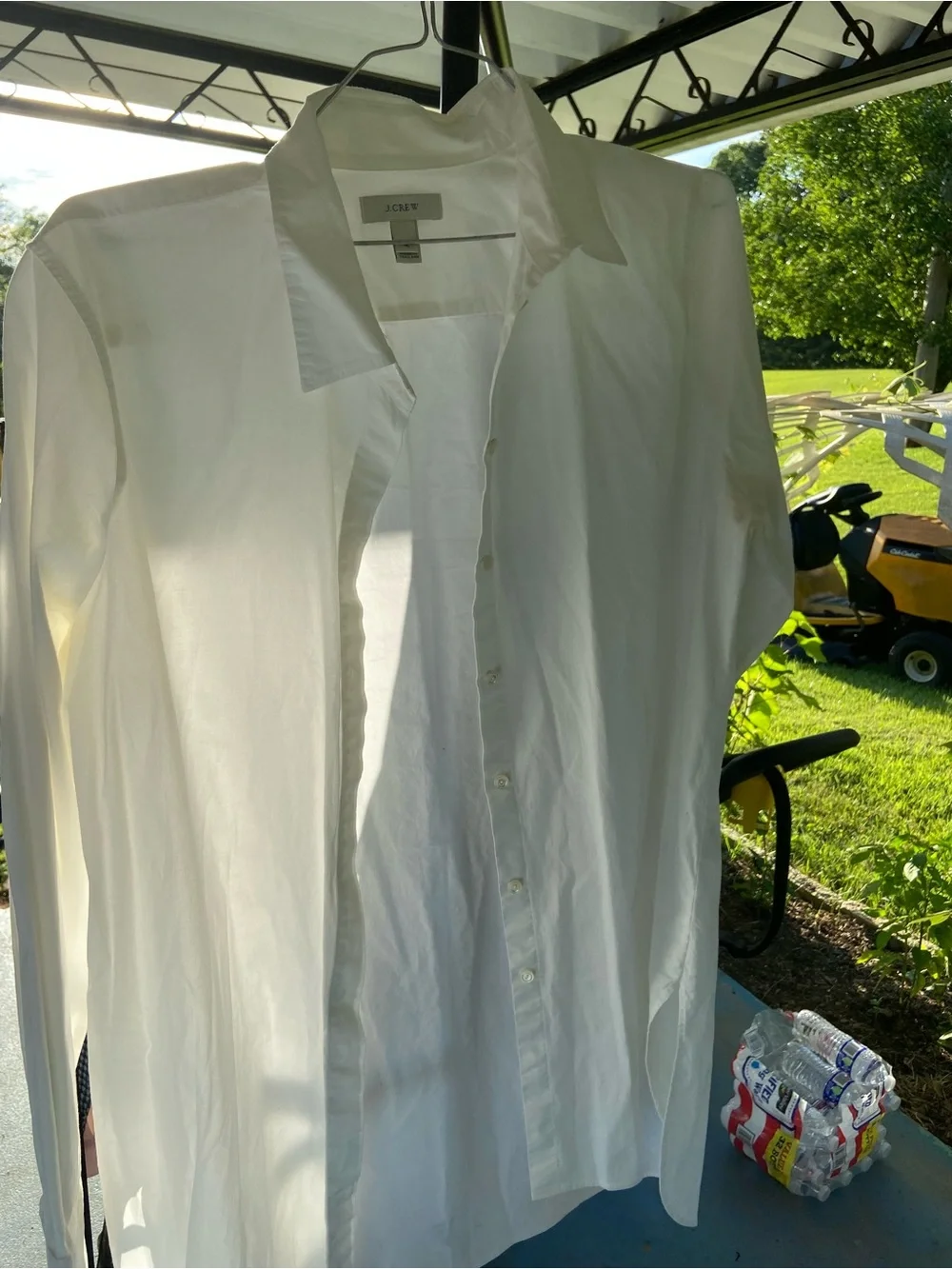 J. Crew women’s White Long-Sleeve Button-Up Dress Shirt - Picture 1 of 2